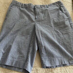 Banana Republic Seersucker Bermuda Shorts Size 8